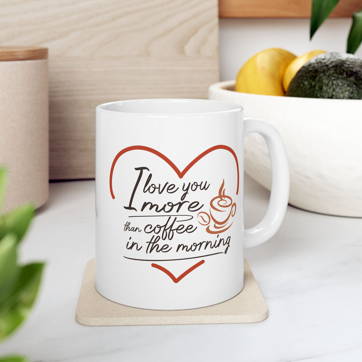 Anniversary Mug - I Love You More Than Coffee