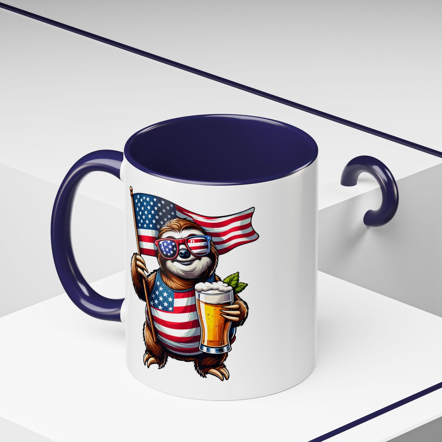 4th of July Mug - Merica Sloth