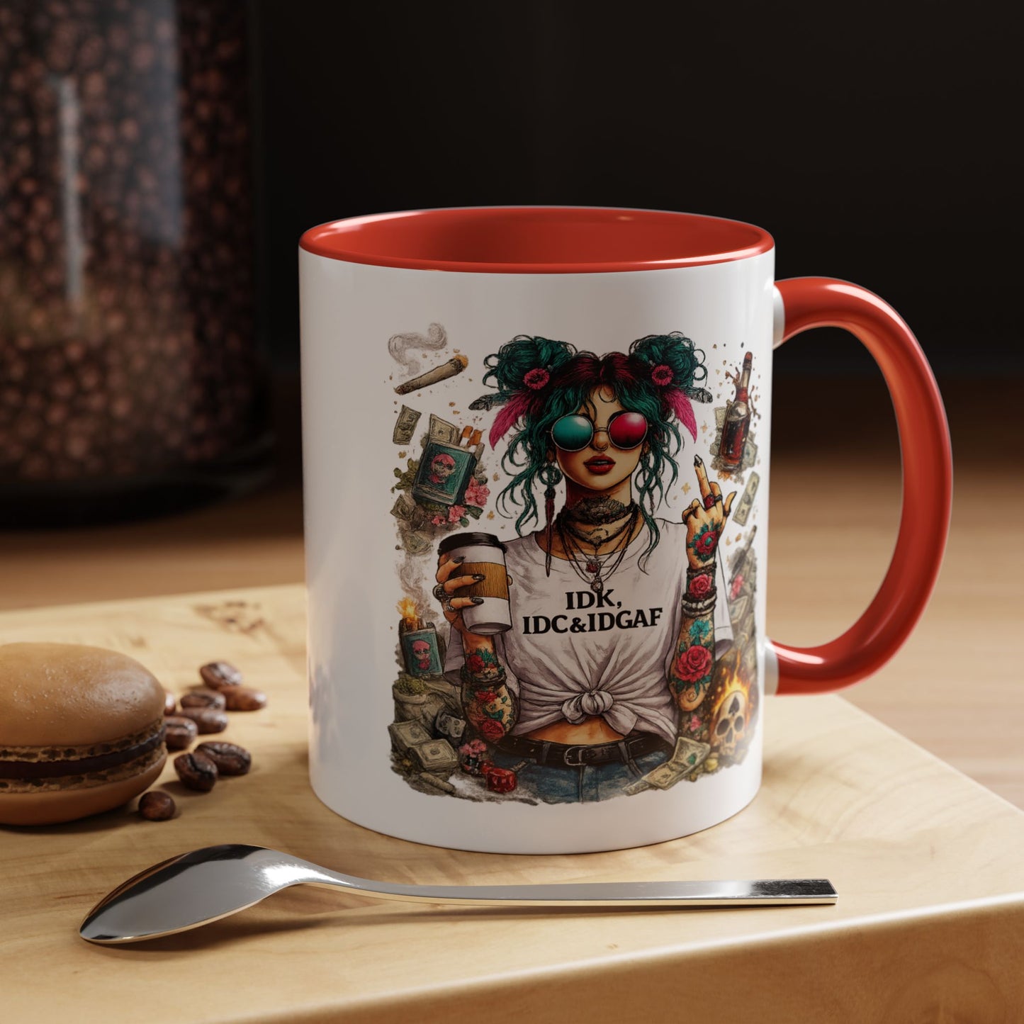 Humor Mug - The IDK IDC & IDGAF