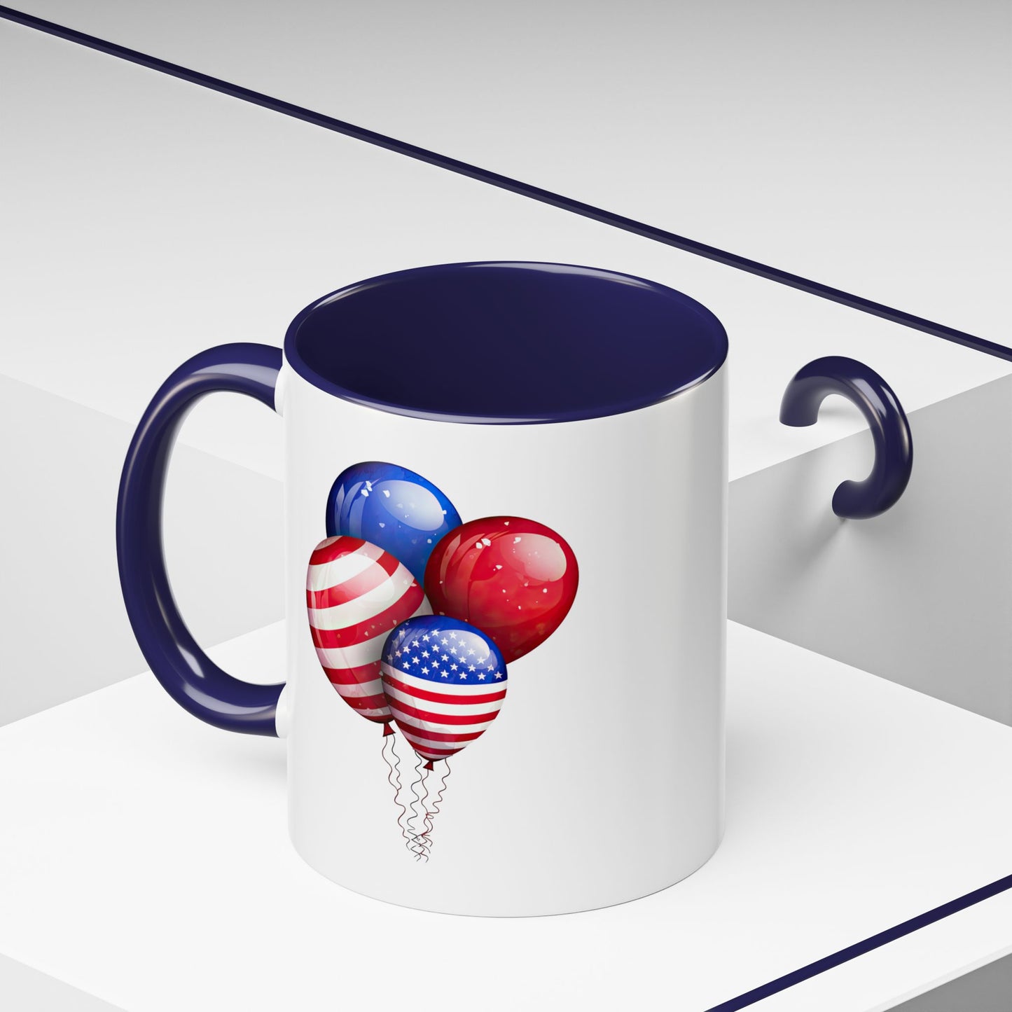 4th of July Mug - American Balloons