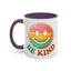 Motivation Mug - Retro Smiley Face Be Kind