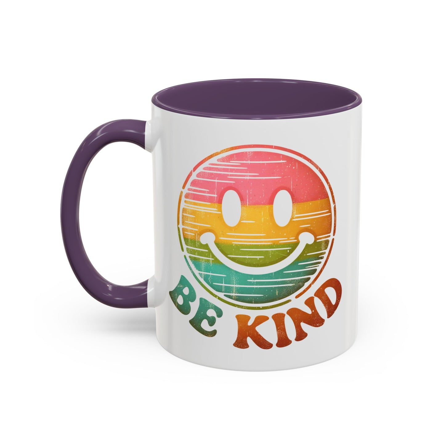 Motivation Mug - Retro Smiley Face Be Kind