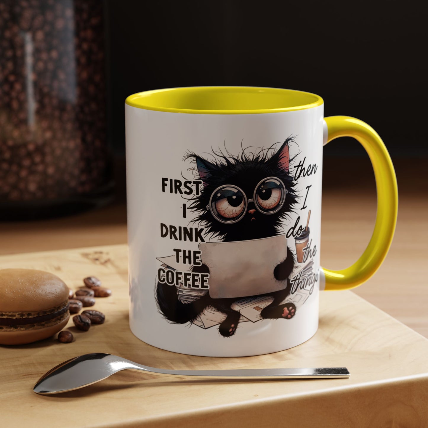 Animal Mug - First I Drink The Coffee