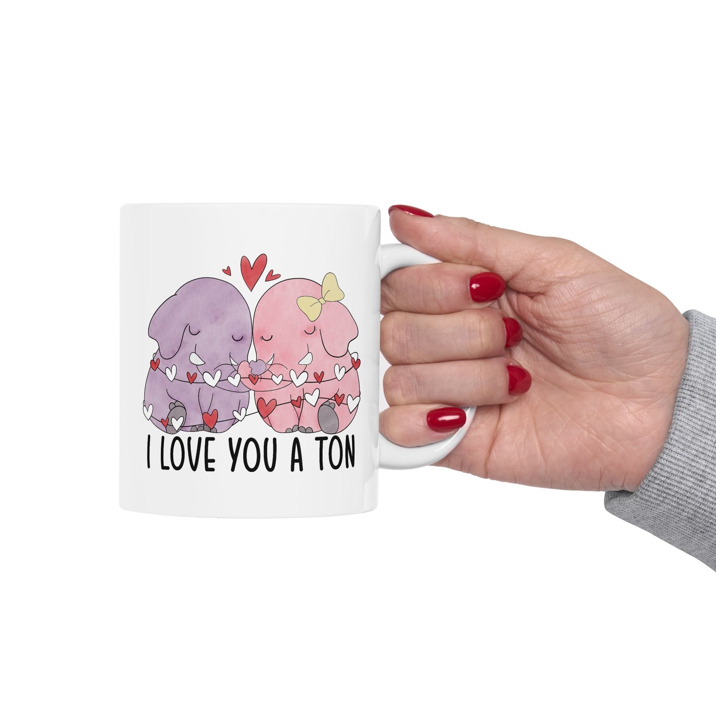 Valentine's Day Mug - I Love You A Ton