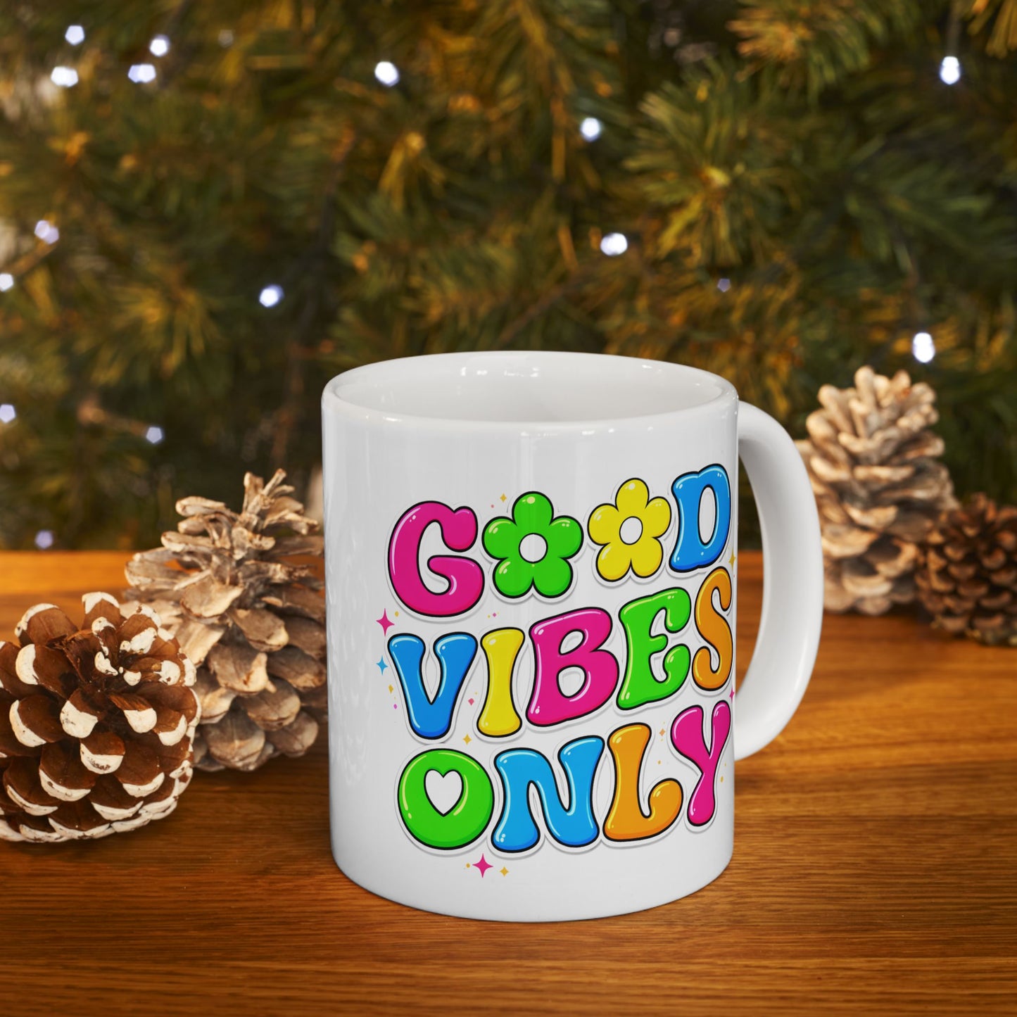 Wellness Mug - Good Vibes Only Retro