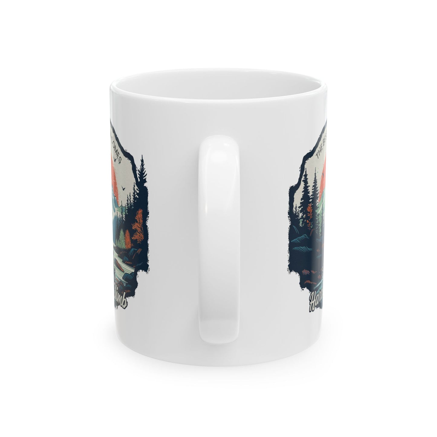 Motivation Mug - The Best View Comes After The Hardest Climb
