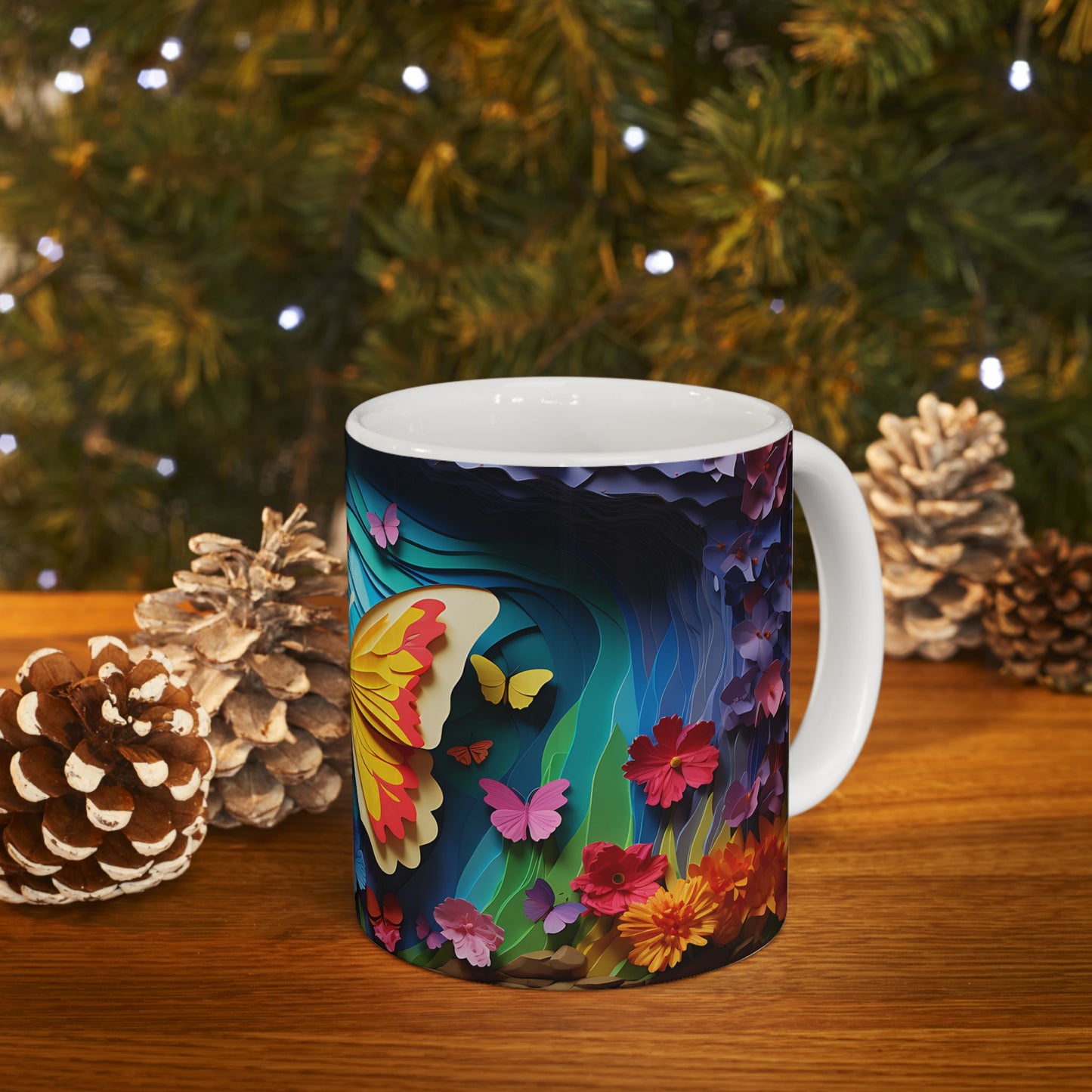 Artistic Mug - Colorful Butterflies 3