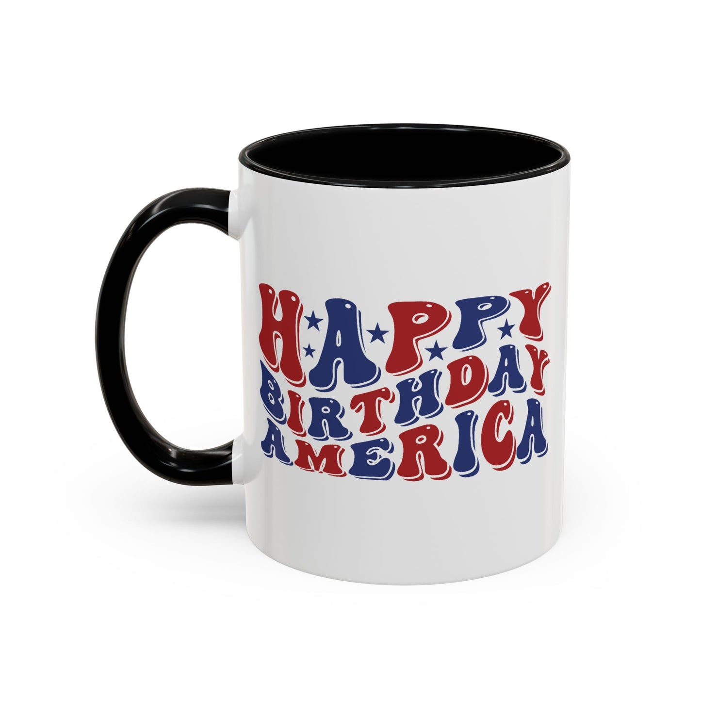 4th of July Mug - Happy Birthday America Retro