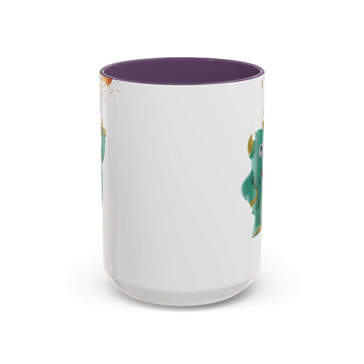 Humor Mug - Monster Drinks Coffee Spill
