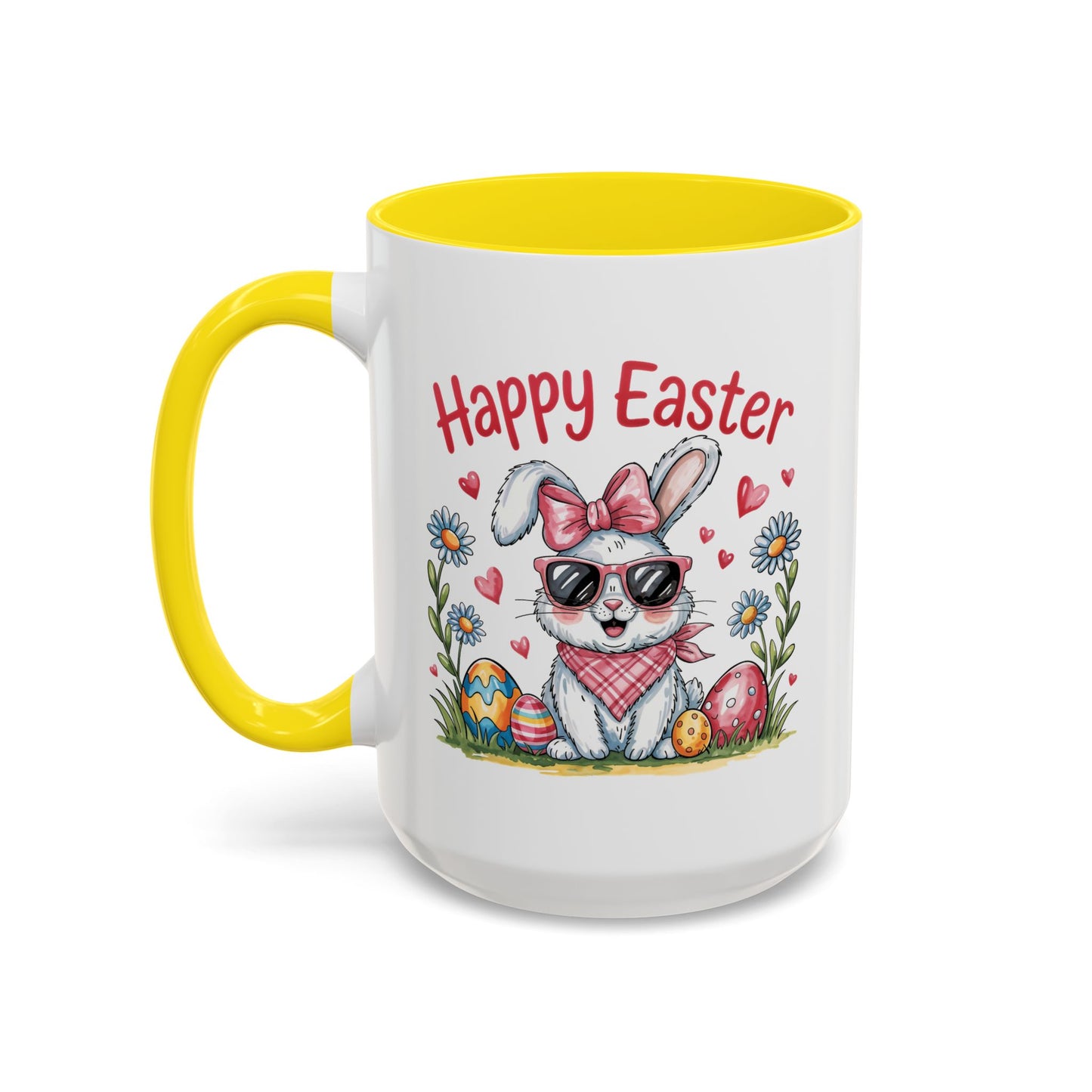 Easter Mug - Happy Easter Cool Bunny