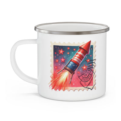 4th of July Mug - Firework Stars Stamp