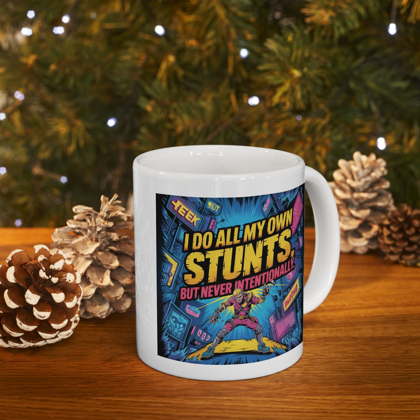 Humor Mug -  I Do All My Own Stunts