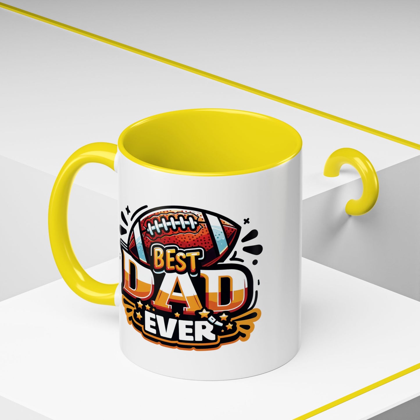 Father's Day Mug - Best Dad Ever Football