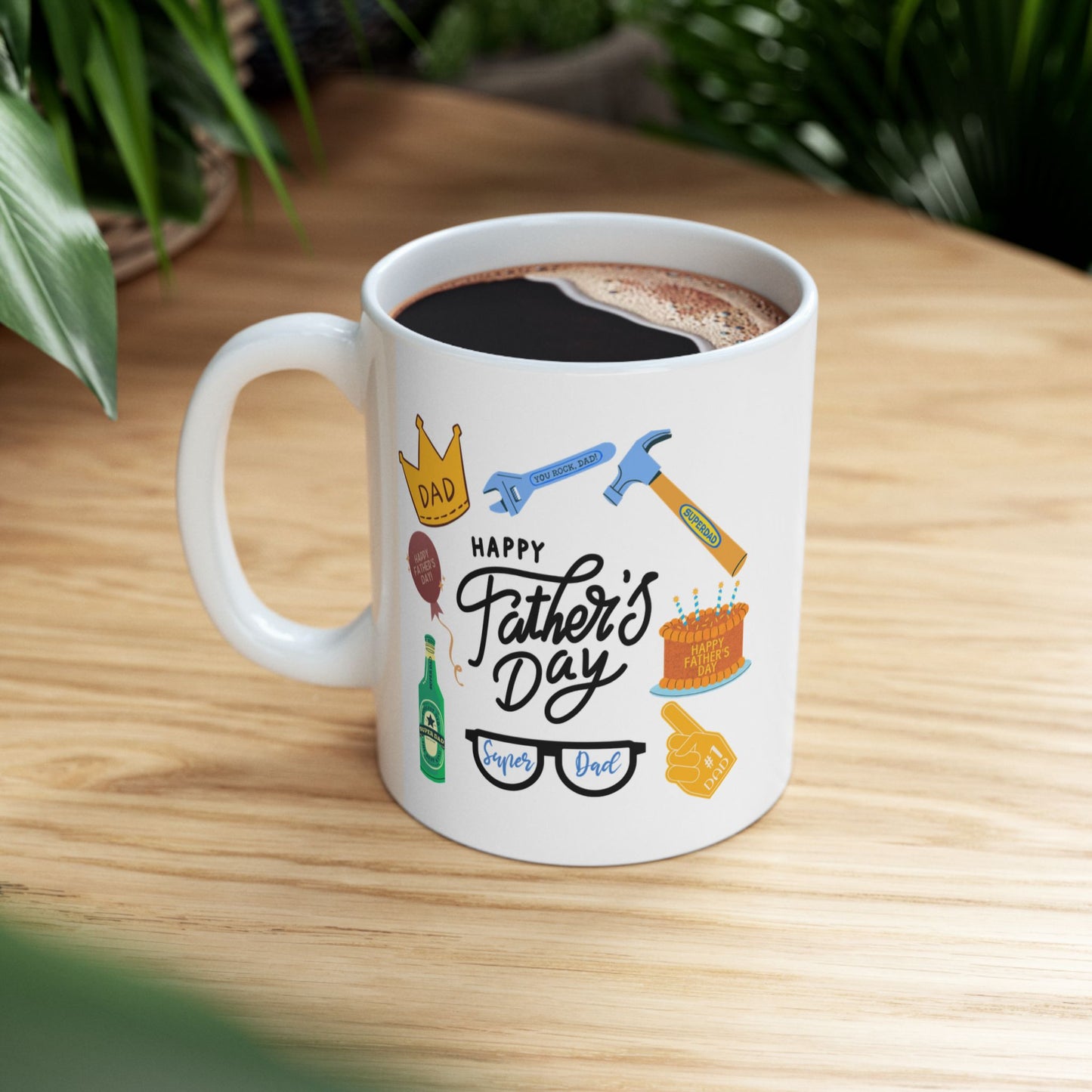 Father's Day Mug -  Happy Father's Day Collage