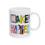 Motivation Mug - Make It Happen Hand letters