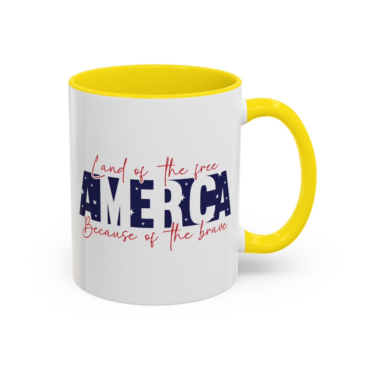 4th of July Mug - American Land of the Free Stars