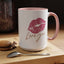 Valentine's Day Mug - Love You Lips Kiss