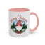 Christmas Mug - Merry Christmas Red Text Gnome Bow Tree