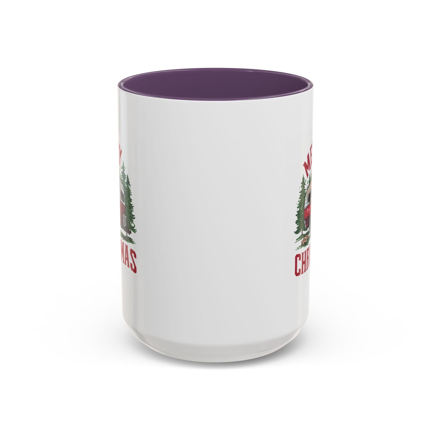 Christmas Mug - Merry Christmas Red & White Camper