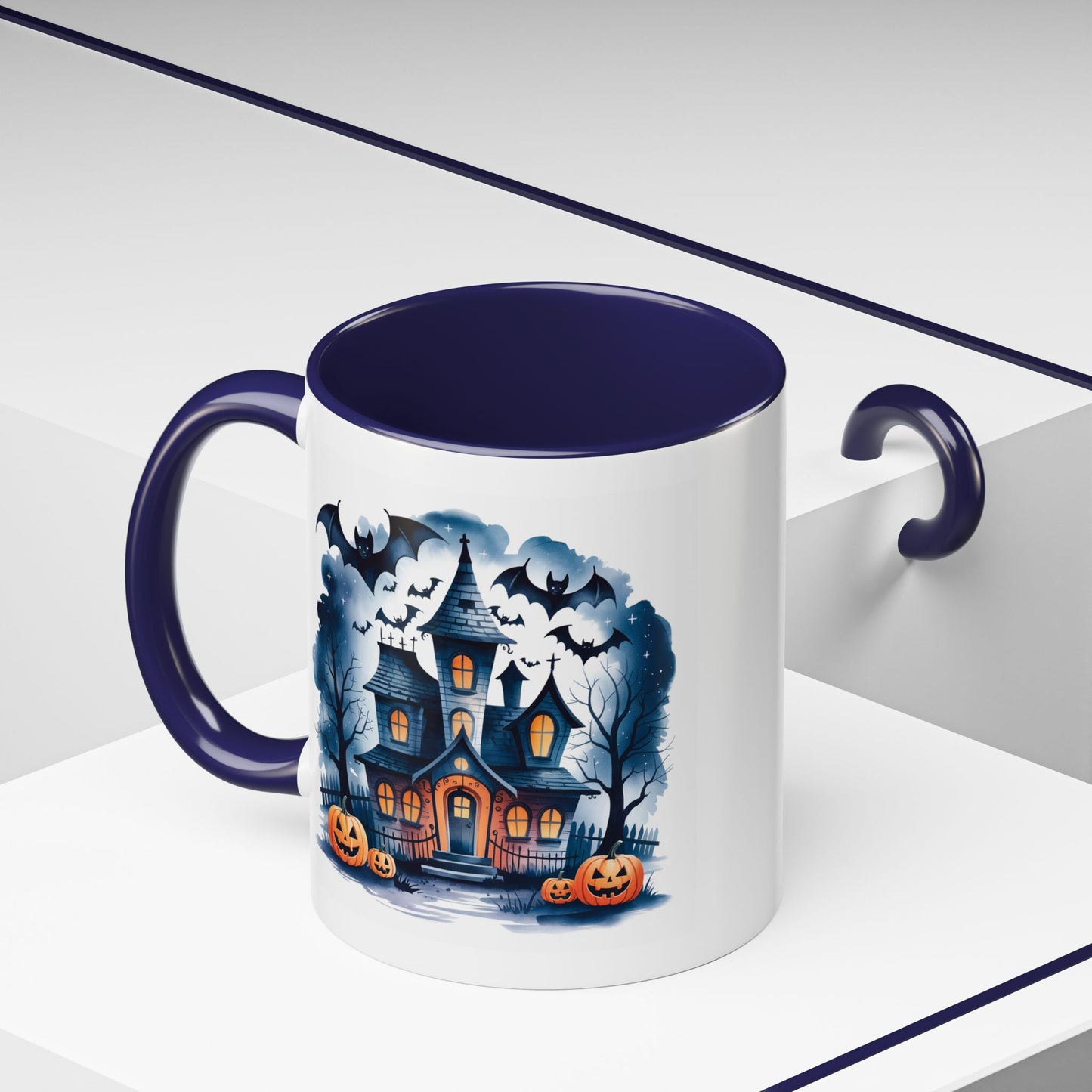 Halloween Mug - Bat Ghost House