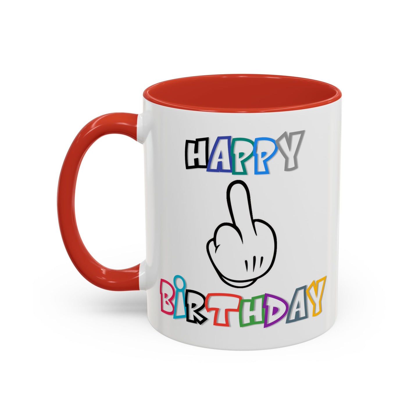 Adult Mug - Happy Birthday Middle Finger