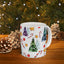 Christmas Mug - Trees Candy Stars Ornaments Pattern