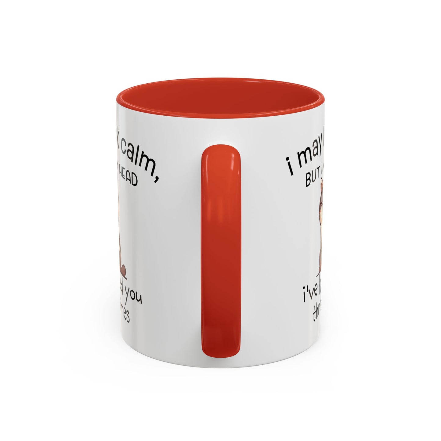 Adult Mug - I May Look Calm Cat
