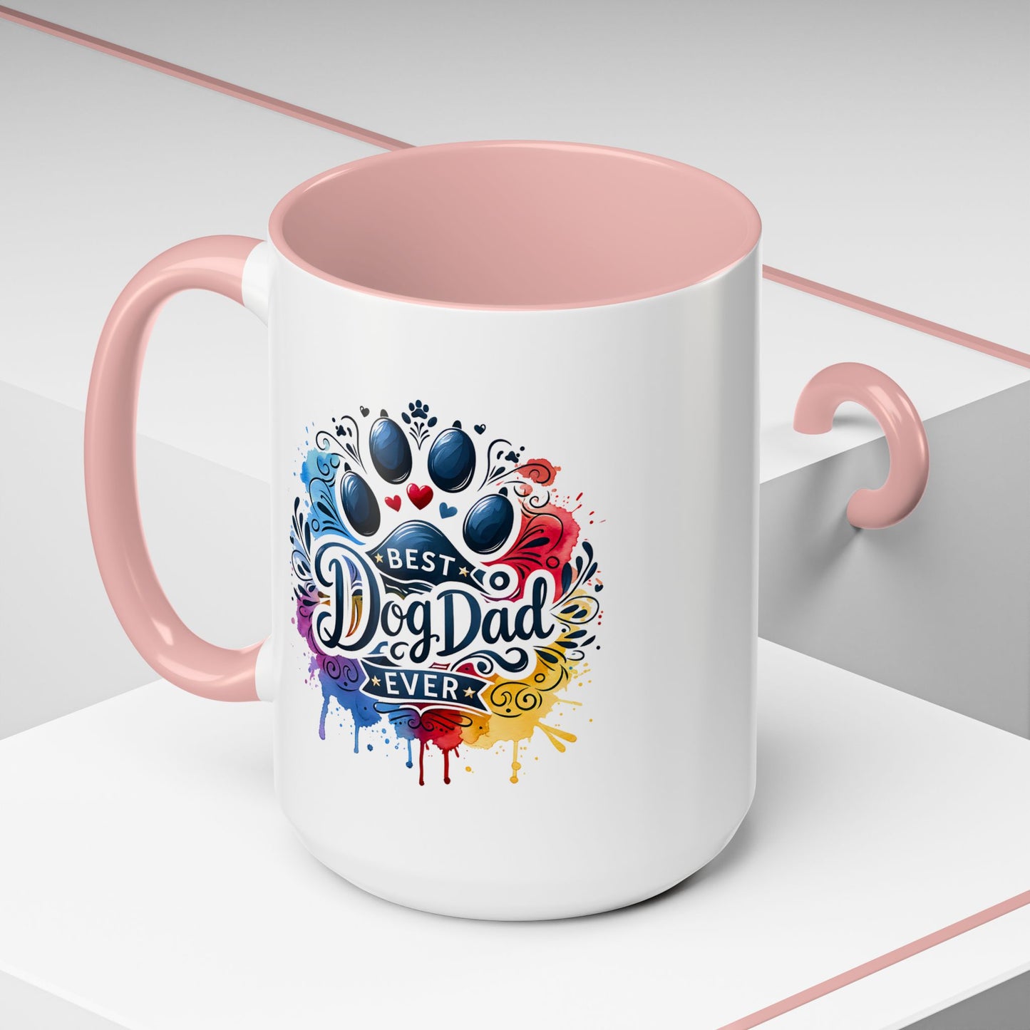 Animal Mug - Best Dog Dad Ever Paw