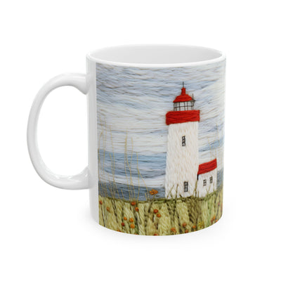 Artistic Mug - Felted Lighthouse 4