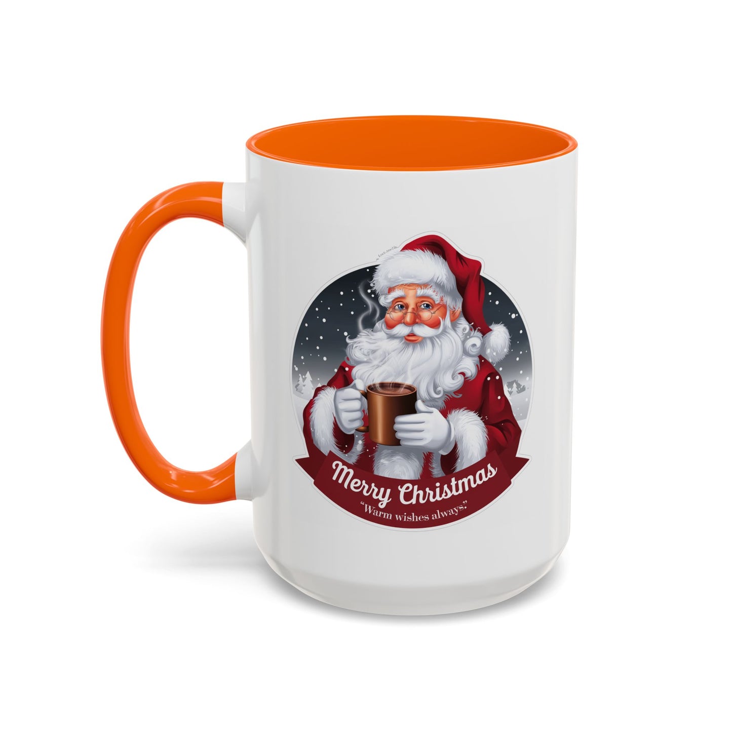 Christmas Mug - Merry Christmas Warm Wishes Always Santa