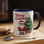 Christmas Mug - Merry Christmas Red Text Santa Tree Presents