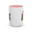 Christmas Mug - Merry Christmas Red Green & White Graffiti Hat