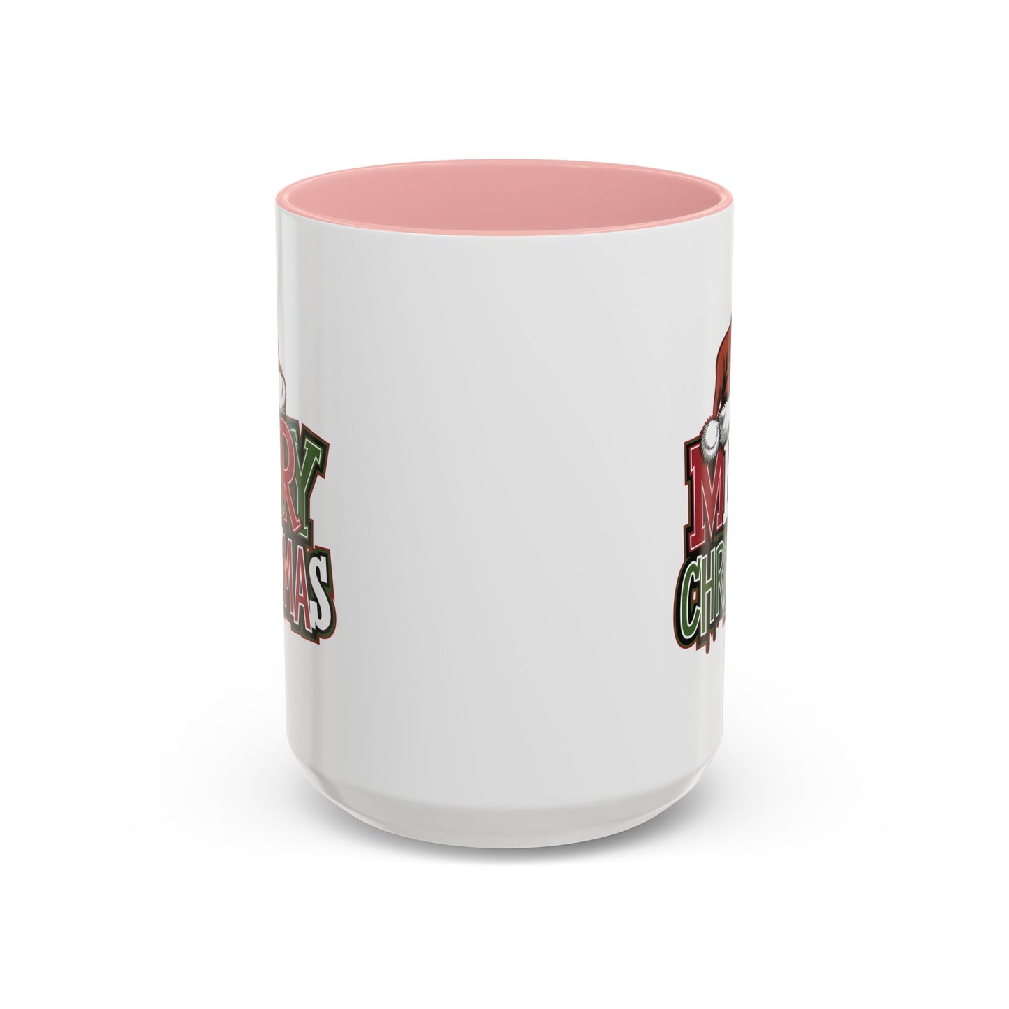 Christmas Mug - Merry Christmas Red Green & White Graffiti Hat