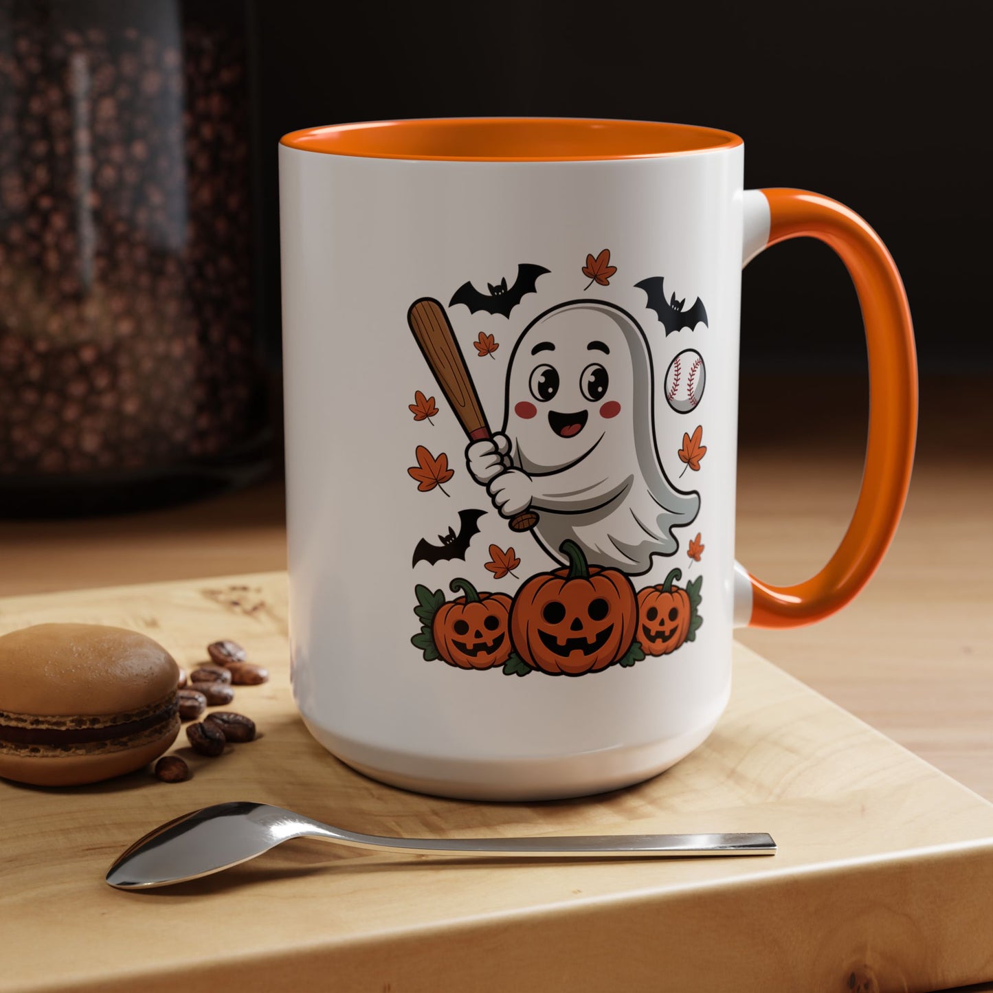 Halloween Mug - Ghost With Baseball Bat