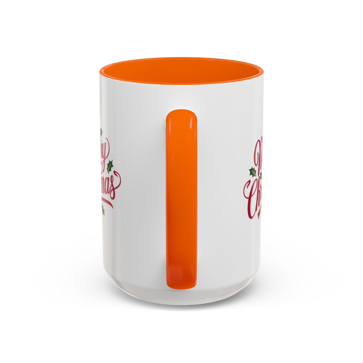Christmas Mug - Merry Christmas Red Text Mistletoe