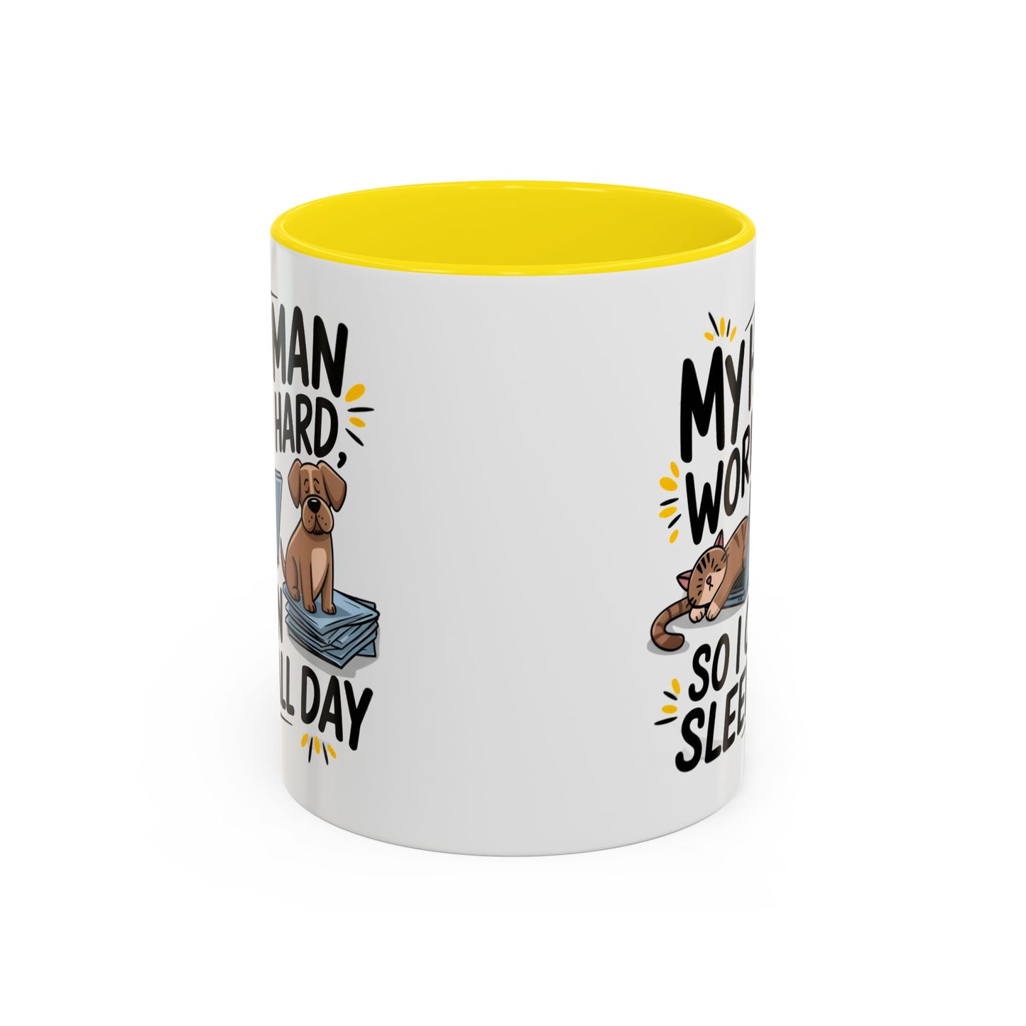 Animal Mug - My Human Works Hard