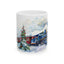 Christmas Mug - Snowy Landscape Train Wrap 3