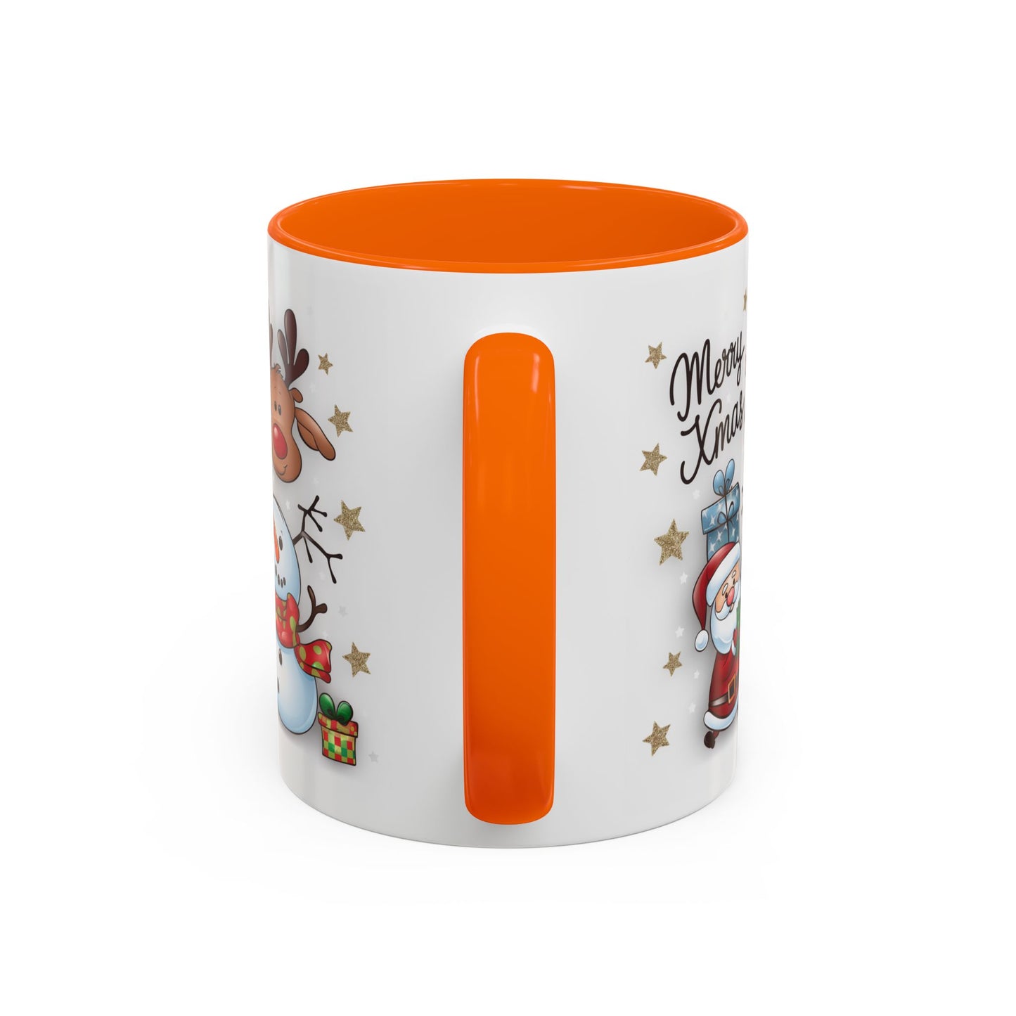 Christmas Mug - Merry Xmas Santa Snowman Reindeer