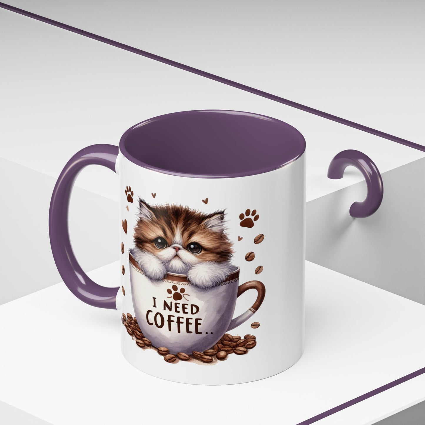 Animal Mug - I Need Coffee Kitten