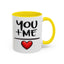 Anniversary Mug - You and Me Red Heart
