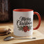 Christmas Mug - Merry Christmas Black Text Mistletoe