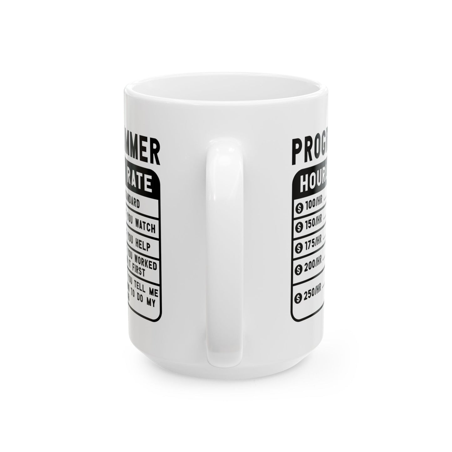 Office Mug - Programmer Hourly Rate