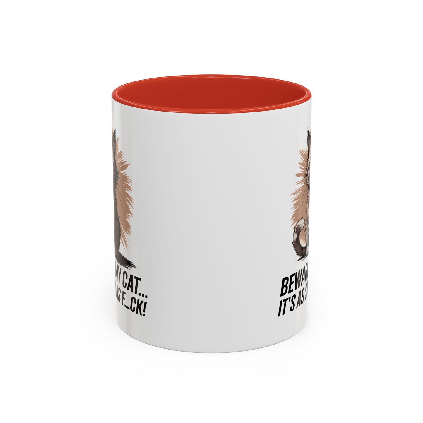 Humor Mug - Beware of My Cat