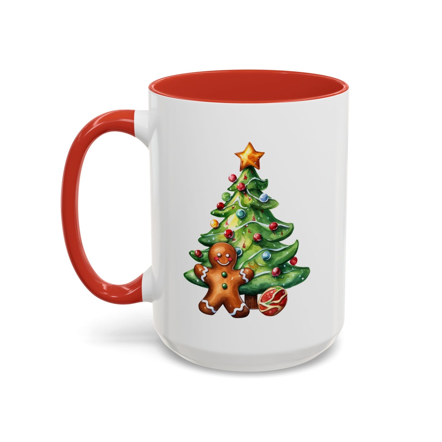 Christmas Mug - Gingerbread Man and Tree