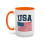 4th of July Mug - USA & Flag