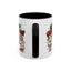 Christmas Mug - Merry Christmas Green & Red Text Cute Animals