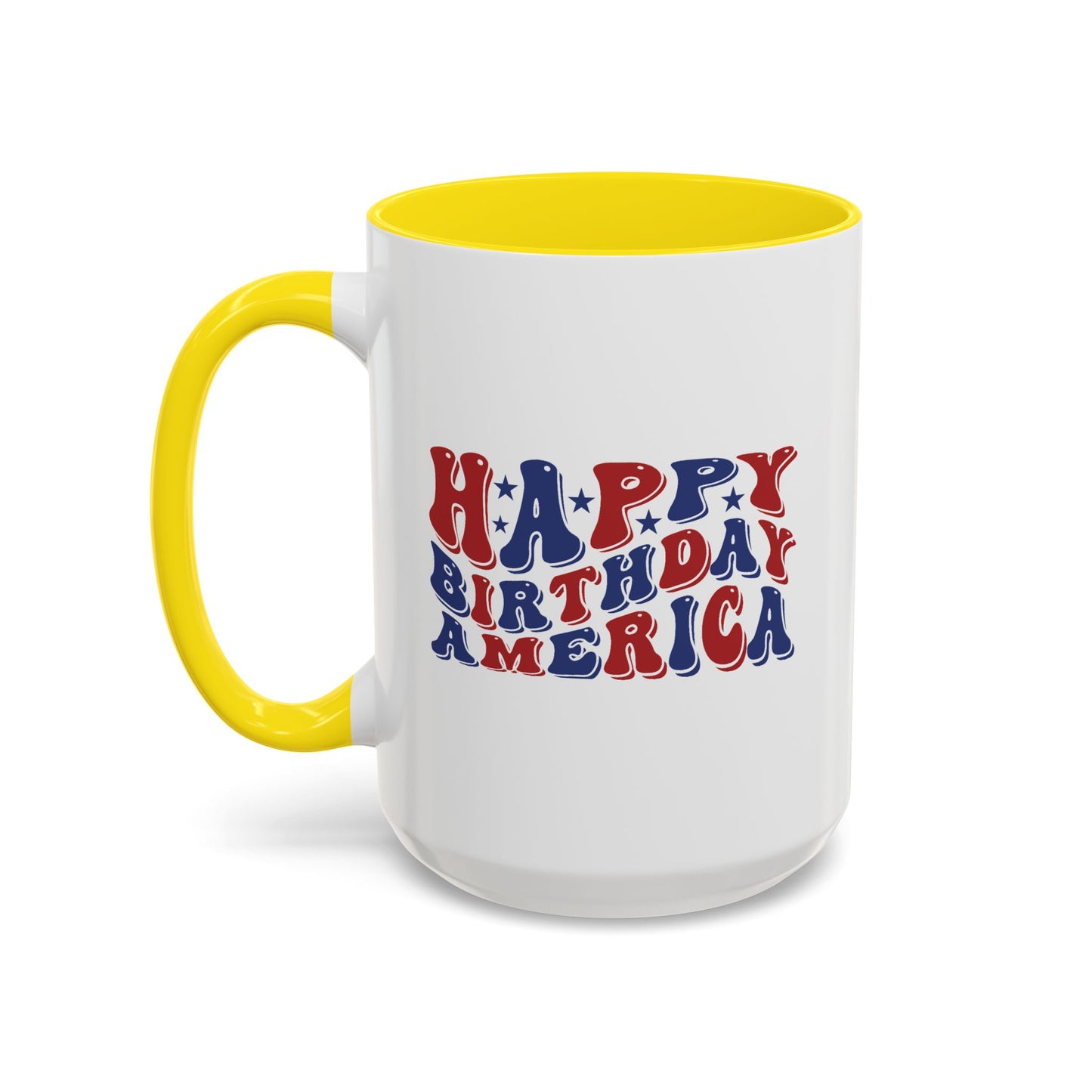 4th of July Mug - Happy Birthday America Retro
