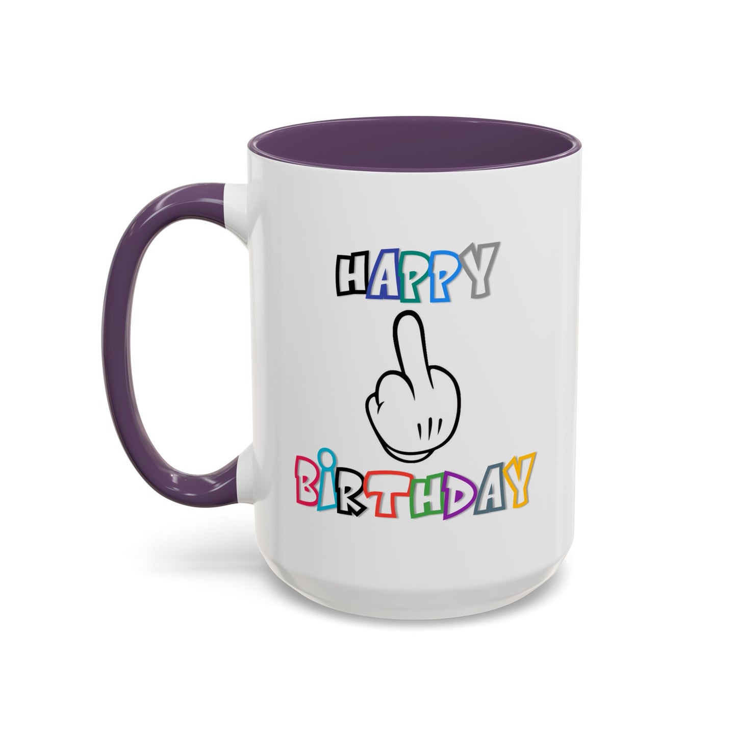 Adult Mug - Happy Birthday Middle Finger