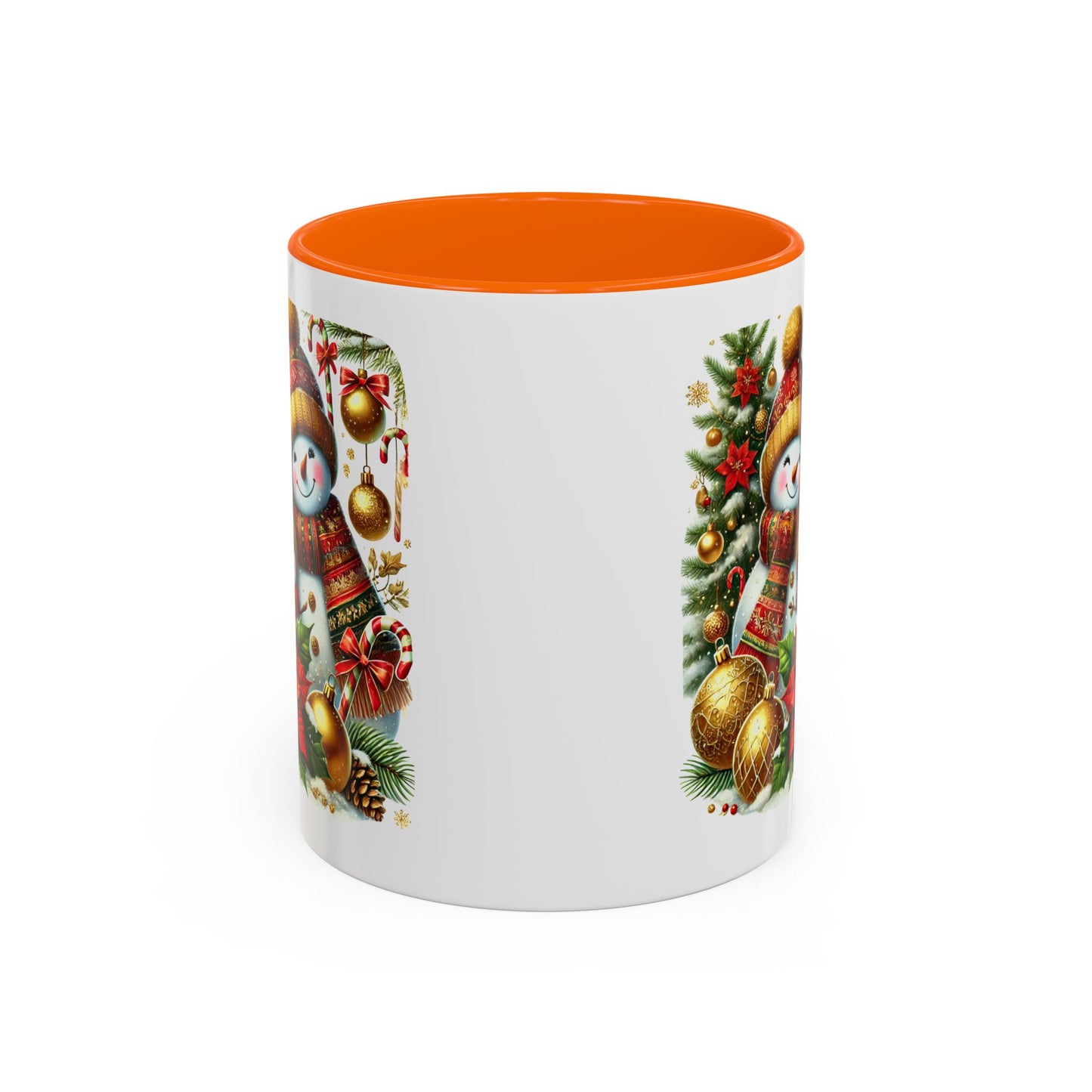 Christmas Mug - Gold Snowman Family 2