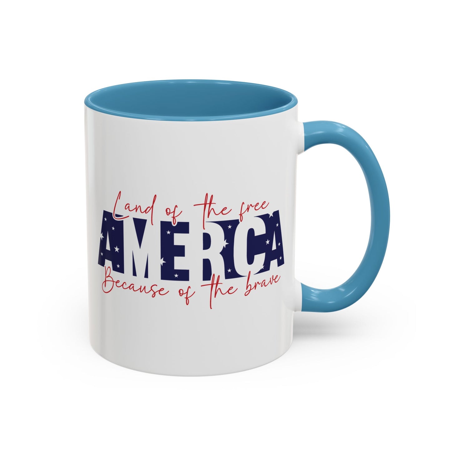 4th of July Mug - American Land of the Free Stars